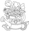 Watering Can Line Art Poster Print - Valarie Wade