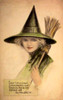 Halloween Beautiful Green Witch.tif Poster Print - Apple Collection Vintage Halloween Beautiful Green Witch.tif Poster Print - Apple Collection Vintage