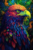 Jungle Eagle Green Beak Poster Print - Wumples