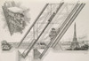 La Tour Eiffel - De«tails du Ascenseurs Otis Poster Print - Apple Collection Vintage