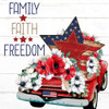 Family Faith Freedom Poster Print - Kimberly Allen