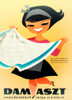 Tablecloth Girl Poster Print - Apple Collection Vintage