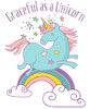 Graceful As A Unicorn Tee Poster Print - Tina Lavoie