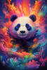 Painted Panda 2 Poster Print - Wumples