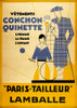 Paris Tailor Poster Print - Apple Collection Vintage