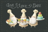 Sweet Little Pleasures II on Black Poster Print - Lisa Audit