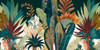 Watercolor Tropical Collage White 12 Poster Print - Ray Heere