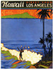 Hawaii From La Poster Print - Apple Collection Vintage