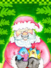 Holly Jolly Santa Poster Print - Valarie Wade