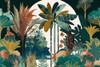 Watercolor Tropical Collage White 1 Poster Print - Ray Heere