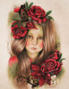 Merry - Christmas Pixie Blossoms Poster Print - Pike Art Sheena