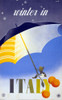 italy winter Poster Print - Apple Collection Vintage