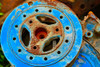 Vintage Blue Car Parts Poster Print - Vizvary Photography Susan