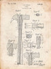 PP275-Vintage Parchment Claw Hammer Patent Poster Poster Print - Cole Borders