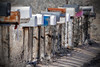 Blue Route66 Mailboxes Poster Print - Vizvary Photography Susan