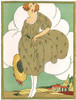 Lady In Green Poster Print - Apple Collection Vintage
