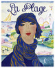 La Plage Fashion Poster Print - Apple Collection Vintage