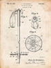 PP270-Vintage Parchment Vintage Ski Pole Patent Poster Poster Print - Cole Borders