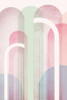Mid Century Arches Soft Pastels 2 Poster Print - Epiphany Urban