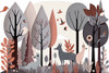 Mid Century Woodland 5 Poster Print - Ray Heere