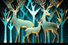 Mid Century Deer 9 Poster Print - Ray Heere