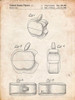 PP260-Vintage Parchment Apple Logo Flip Phone Patent Poster Poster Print - Cole Borders