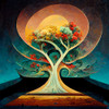 A001 Tree Of Life Poster Print - Ray Heere