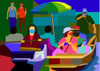 The Floating Market Poster Print - Surapol Pansanit