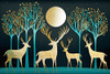 Mid Century Deer 2 Poster Print - Ray Heere