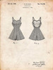 PP254-Vintage Parchment Bathing Suit Patent Poster Poster Print - Cole Borders