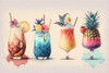 Mid Century Cocktails And Drinks 10 Poster Print - Ray Heere