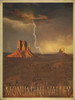 Monument Valley Poster Print - Red Truck Old