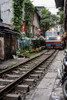 Train street HanoiVietnam Poster Print - Mona Singh