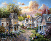Main Street Along A Country Village Poster Print - Nicky Boehme