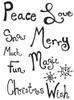 Holiday Phrases Poster Print - Valarie Wade