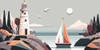 Mid Century Coastal Scenes 42 Poster Print - Ray Heere