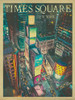 Times Square Poster Print - Red Truck Old