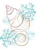 Turquise  Sea Life Poster Print - Aesthete