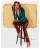 41 Pondering The World Poster Print - TMBorenstein