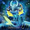 Zodiac Lil Dragonz - Capricorn Poster Print - Pike Art Sheena