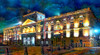 Mexico City Palace of Mines Night Poster Print - Pedro Gavidia