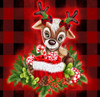 Christmas Cutie Reindeer Poster Print - Pike Art Sheena