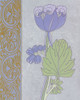 Blue Tulip With Left Border Poster Print - John Zaccheo