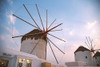 Windmills of Mykonos, Greece V Poster Print - Mona Singh