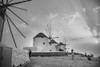 Windmills of Mykonos, Greece III Poster Print - Mona Singh