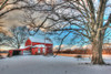 Winter Barn Poster Print - Robert Goldwitz