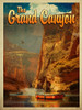 Grand Canyon Drift Boats Poster Print - Red Truck Old