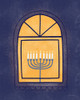 Window Menorah Poster Print - Louise Designs Lady