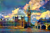 London England Big Ben and Parliament Poster Print - Pedro Gavidia
