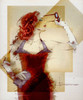 Lady In Red Poster Print - TMBorenstein